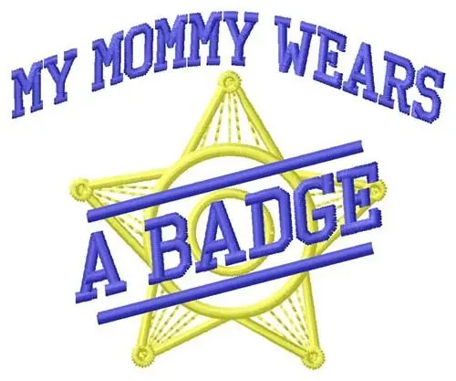 Mommy Wears Badge Embroidery Design Don’t Miss Out