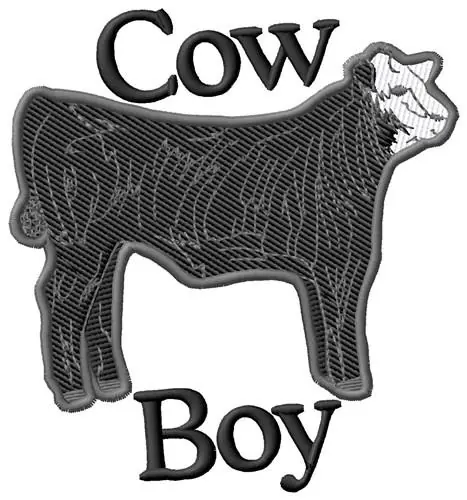 Super Sale Cow Boy Embroidery Design