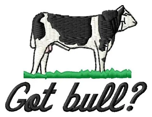 Got Bull? Embroidery Design Grab Now