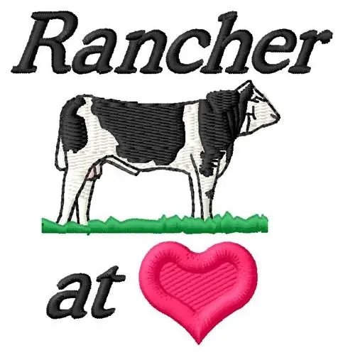 Rancher At Heart Embroidery Design Wholesale