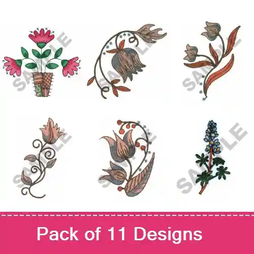 Luxury Gorgeous Flowers & Bouquets Embroidery design pack by Great Notions, Embroidery Packs on EmbroideryDesigns.com