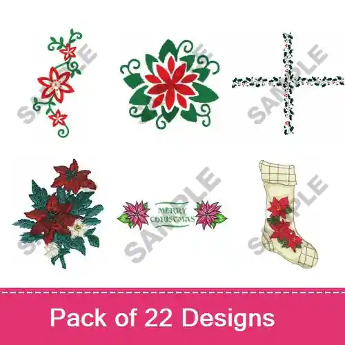 Christmas Plants Embroidery design pack by Great Notions, Embroidery Packs on EmbroideryDesigns.com Trending