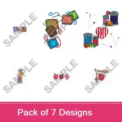 Professional Grade Quitling Border Embellishments Embroidery design pack by Great Notions, Embroidery Packs on EmbroideryDesigns.com