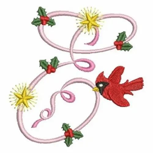 Bulk Order Christmas Alphabet E Embroidery Design