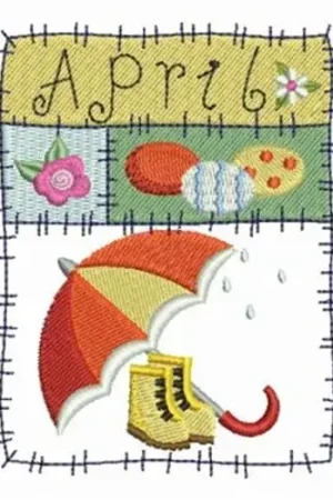 April Patchwork Embroidery Design Price Drop