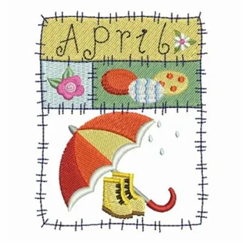 April Patchwork Embroidery Design Price Drop