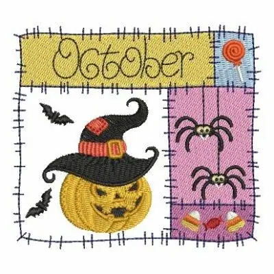 October Patwork Embroidery Design Limited Offer