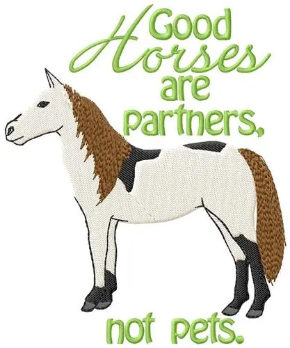 While Supplies Last Good Horses Embroidery Design