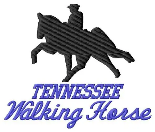 Walking Horse Embroidery Design Limited Offer