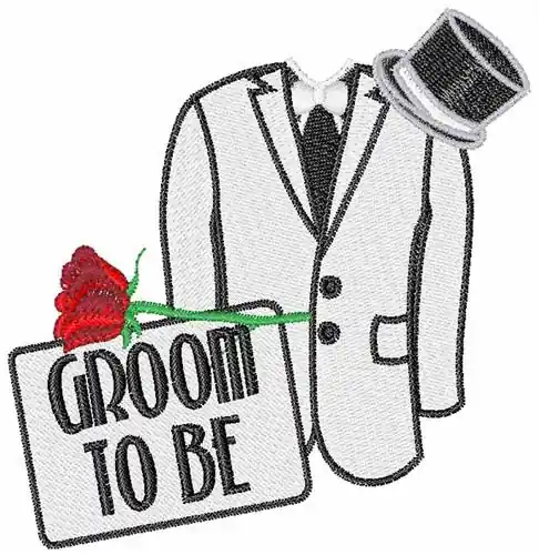 Groom To Be Embroidery Design Brand New