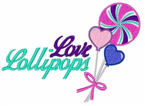 Love Lollipops Embroidery Design In Demand