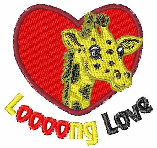 Grab Now Long Love Embroidery Design