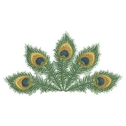Bargain Peacock Feather Spray Embroidery Design