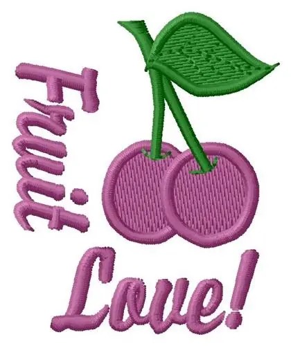 Affordable Fruit Love Embroidery Design