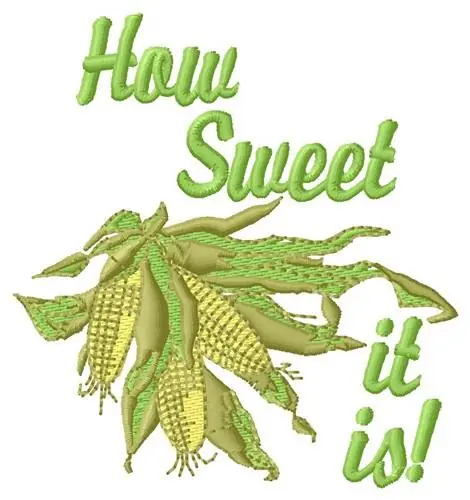 Buy Today Sweet Corn Embroidery Design