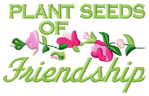 Plant Friendship Embroidery Design Direct From Factory