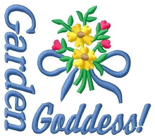 Time-Limited Garden Goddess Embroidery Design