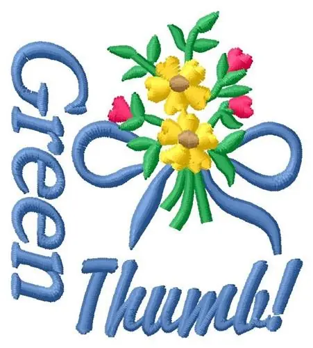 Green Thumb Embroidery Design Money Back Guarantee