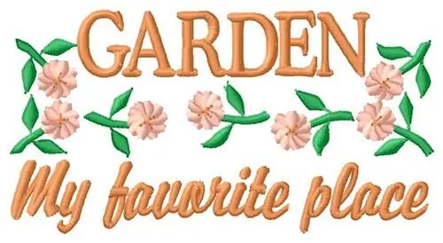 Low Price Favorite Place Embroidery Design