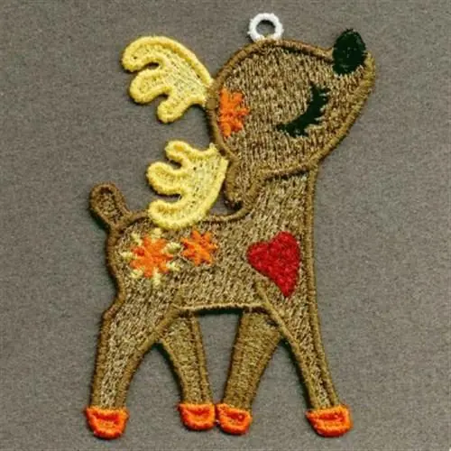 FSL Sweet Deer Embroidery Design Money Back Guarantee