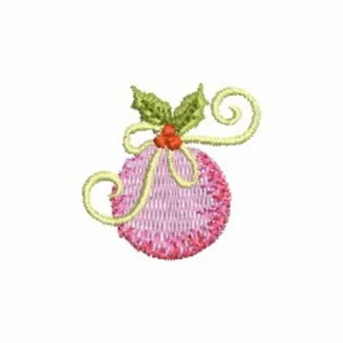 Crafted Mini Christmas Ball Embroidery Design