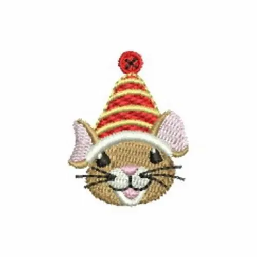 Mini Christmas Mouse Embroidery Design Trending