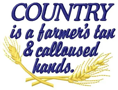 Country Farmer Embroidery Design Flash Sale