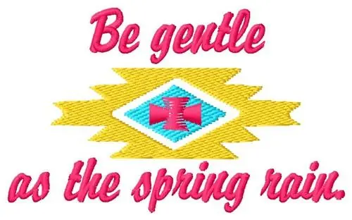 Limited Time Be Gentle Embroidery Design