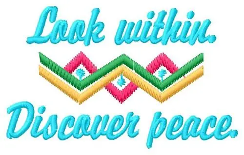 Discover Peace Embroidery Design Today Only