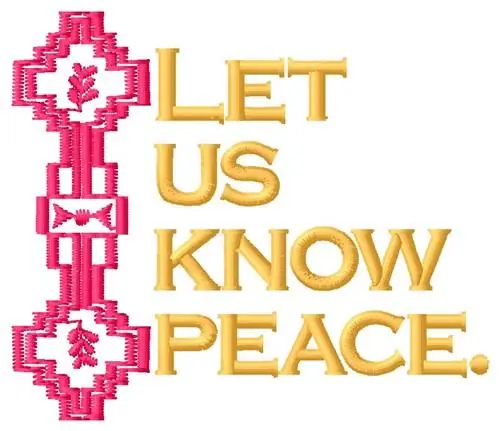 Know Peace Embroidery Design Trending