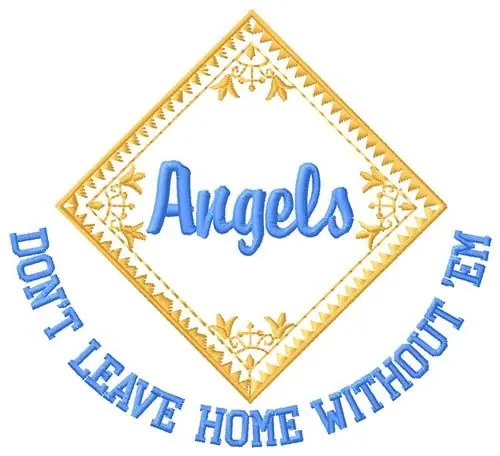 Mega Sale Angels Dont Leave Embroidery Design