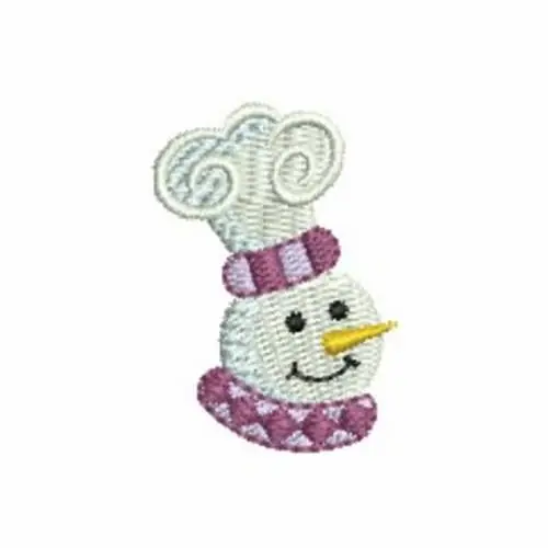 Top Pick Mini Snowman Chef Embroidery Design