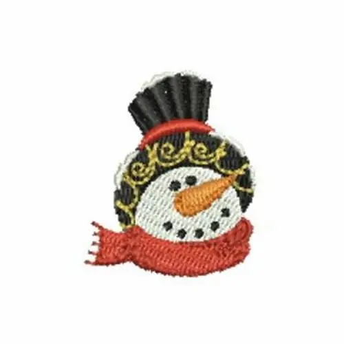 Fancy Hat Snowman Embroidery Design Trending