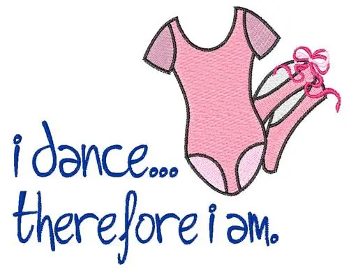 I Dance Embroidery Design Money Back Guarantee