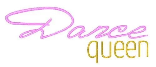 Handmade Dance Queen Embroidery Design