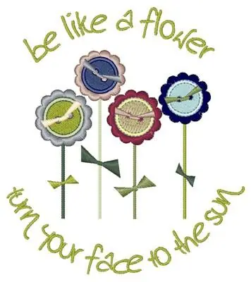 Be Like A Flower Embroidery Design Limited Edition