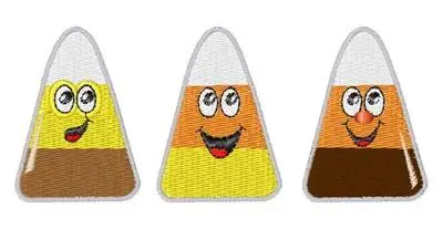 Fall Candy Corn Embroidery Design Special Offer
