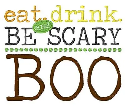 Time-Limited Boo Embroidery Design