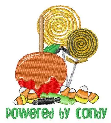 Free Returns Powered By Candy Embroidery Design