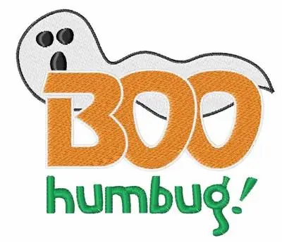 Secure Checkout Boo Humbug Embroidery Design