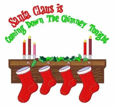 Down The Chimney Embroidery Design Fresh Stock