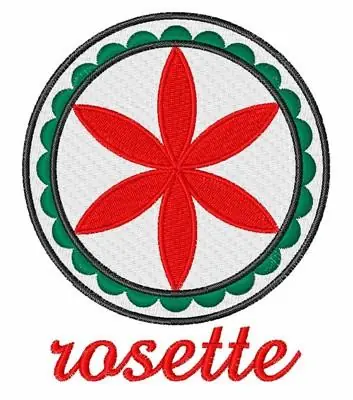 Rosette Embroidery Design Holiday Sale