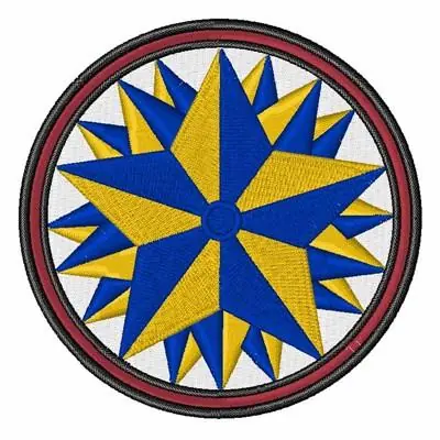 Triple Star Hex Embroidery Design Direct From Factory
