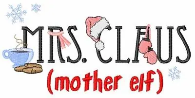 Final Sale Mother Elf Embroidery Design
