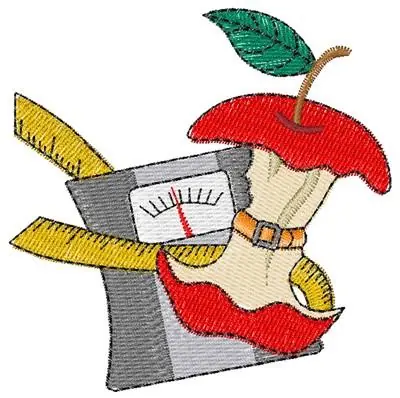Fruit Diet Embroidery Design Premium