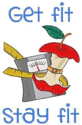 Crafted Get Fit Embroidery Design