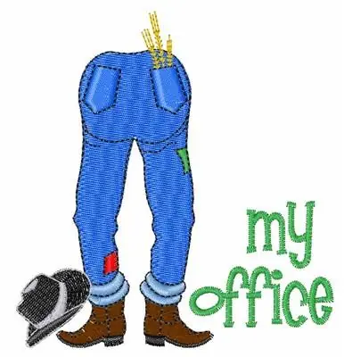 Original My Office Embroidery Design
