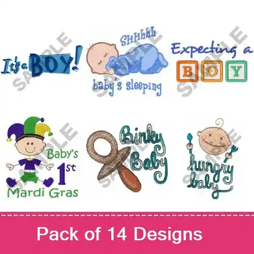 Exclusive B Is For Baby Embroidery design pack by Great Notions, Embroidery Packs on EmbroideryDesigns.com