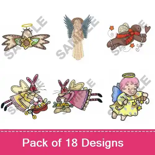 Price Cut Angels Among Us Embroidery design pack by Great Notions, Embroidery Packs on EmbroideryDesigns.com