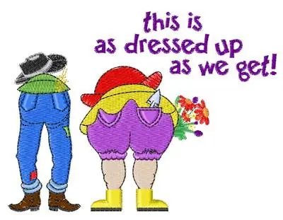 Worldwide Shipping Dressed Up Embroidery Design
